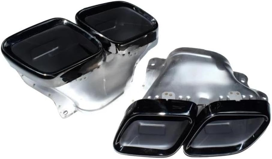 Spare Parts For Benz GT63 AMG Square Mouth Black Tailpipe Stainless Steel Muffler Tip Exhaust Head