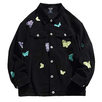 日本未入荷◆Butterfly Around The World pattern jacket Azalea Wang Stud Moto Jacket Vegan Leather Blue World