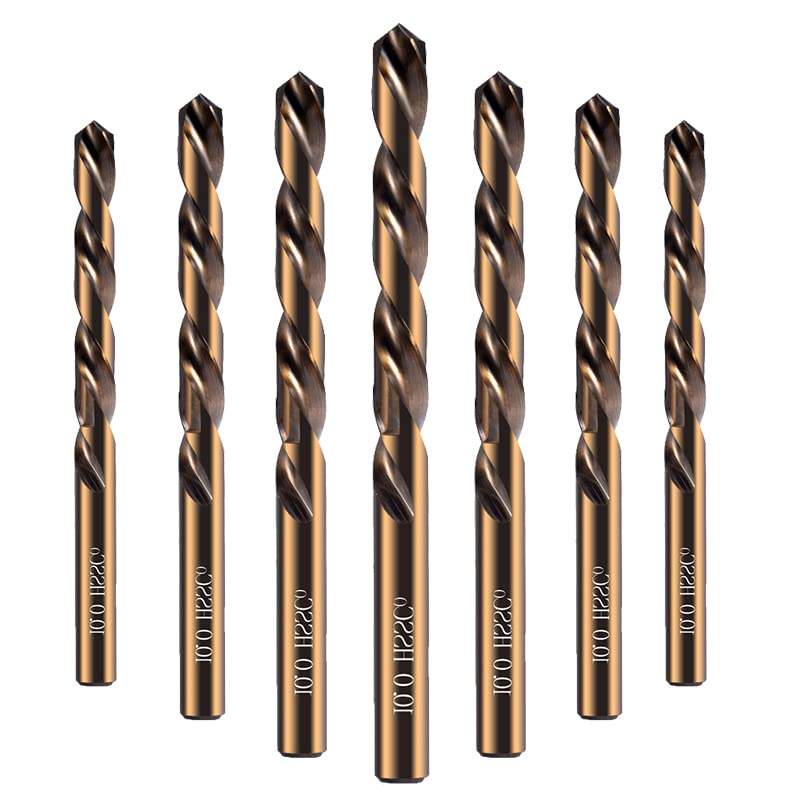 Juego De Puntas De Taladro En Espiral Recubiertas De 1/5/10 Uds., 1,0-13mm, Pistola HSS M35 for Cortador De Agujeros De Madera/Metal, Herramientas Eléctricas(7.5mm,10PCS)
