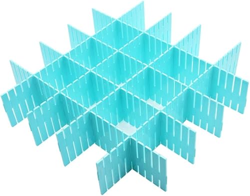 Miniatura 12 de Organizador de cajones de plástico para bricolaje, 8 unidades, divisores de cajones ajustables para el hogar, calcetines, ropa interior, suministros