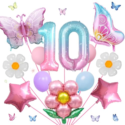 Ballons en aluminium mylar géant 10 ans pour l'anniversaire surprise d'une fille