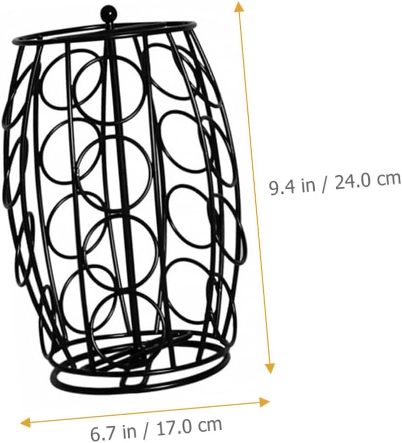 Coffee Capsules Holder Rack Rotating Storage for Coffee Accessories Compact Design for Home Kitchen Office Organizes and Capsules