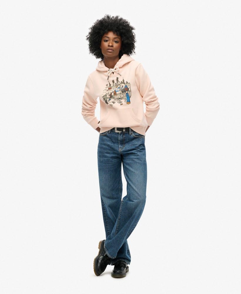 Superdry Sweat à capuche New York pour femme avec imprimé graphique