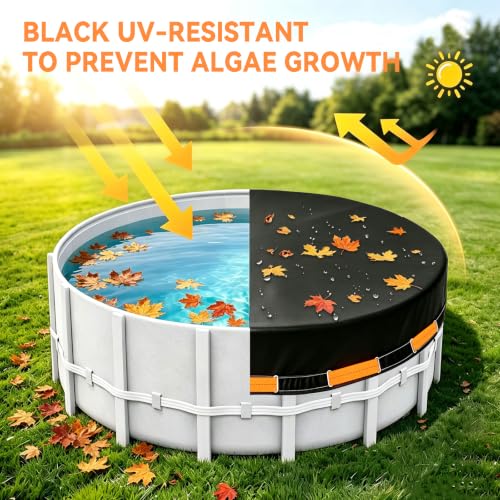 Cobertor Redondo Para Piscina 15 FT Resistente PE miniatura 5
