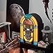 Arkrocket Athena Mini Jukebox/Tabletop CD Player/Bluetooth Speaker/Radio/USB and SD Card Player with Retro LED Lighting System (Yellow Green)