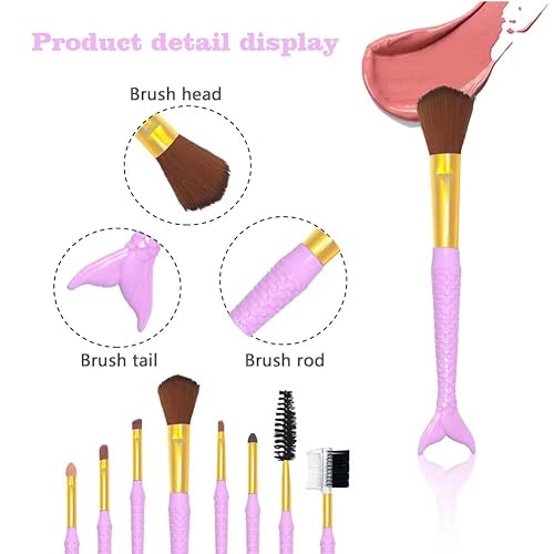 Miniatura 3 de Cepillo de maquillaje profesional, cerdas suaves, brochas de maquillaje para el cabello, delineador de ojos, contorno de labios, cejas, contorno de