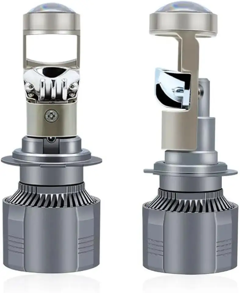 Lâmpada LED H7 Mini Projetor Para Farol Alto e Baixo 6000K Plug and Play com reator Canbus