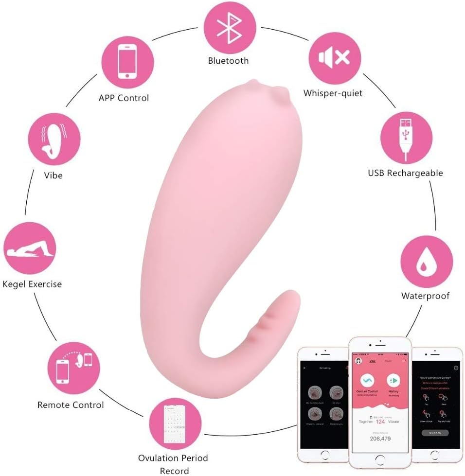 JQ-LOVE 8 Frecuencia de Silicona vibrador Control Remoto ...