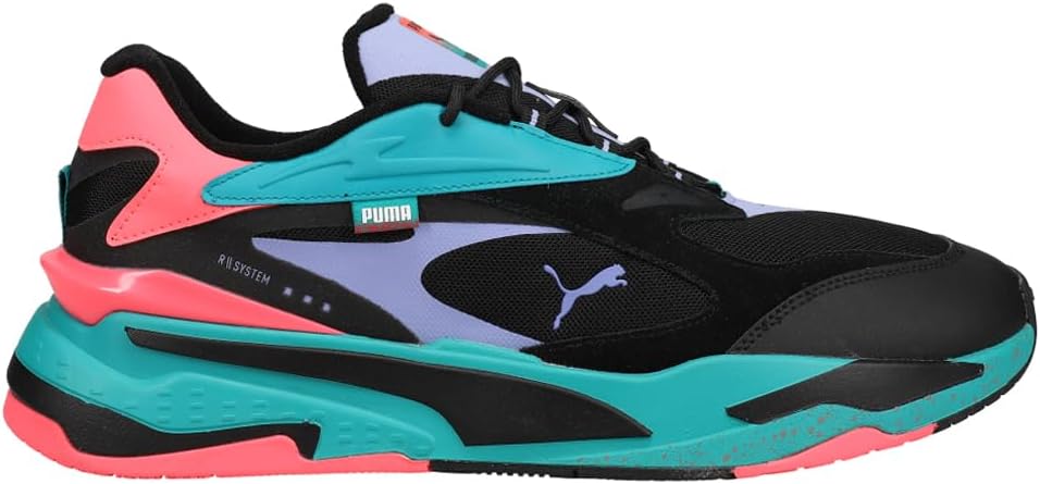 PUMA Mens Rs-Fast Lace Up Sneakers Shoes Casual - Black, Blue, Pink, Purple - Size 10.5 M