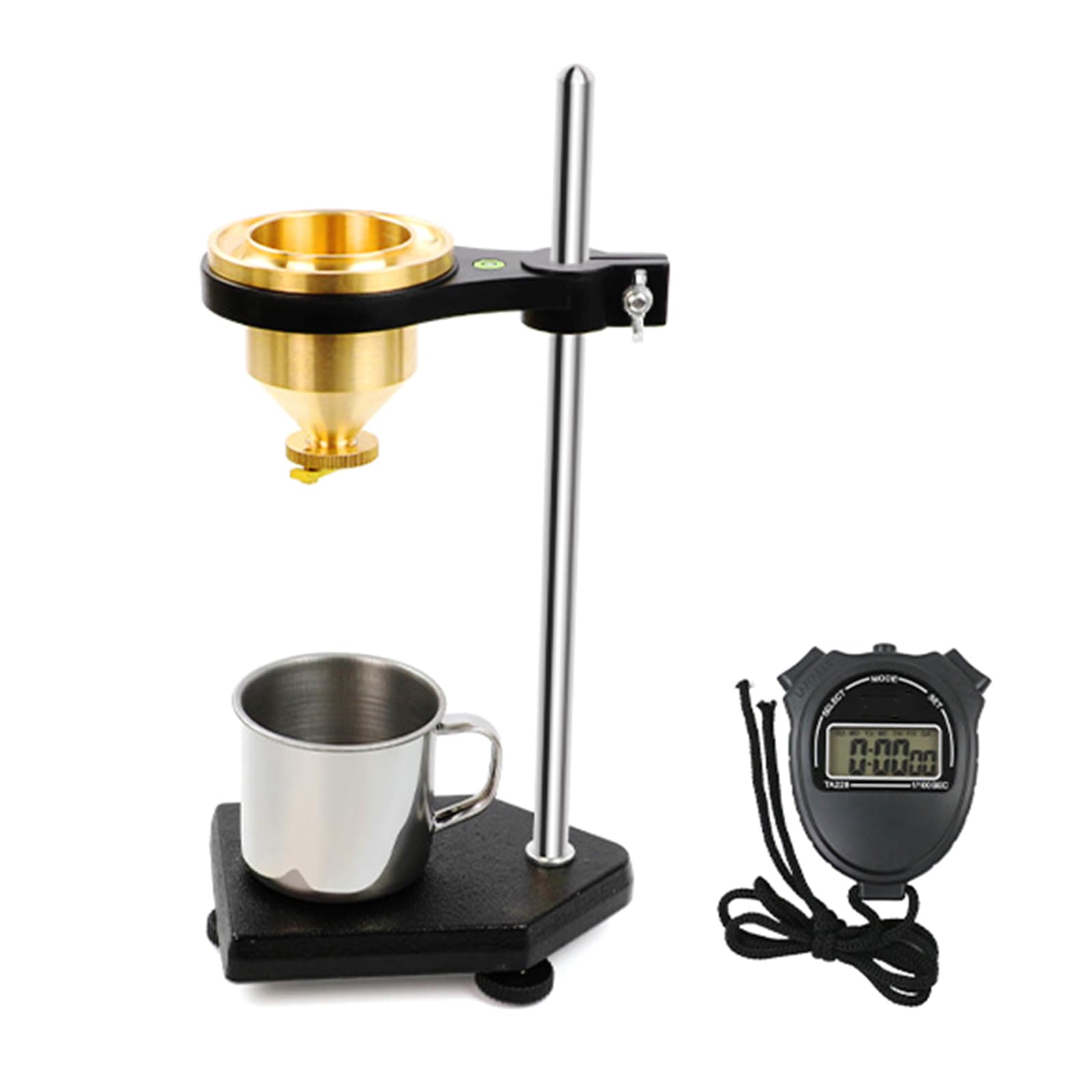 Zepfjhe With Stopwatch Easy To Use Practical Viscosity Tester Flows Cup For Quick Measurement Of Coatings Viscosity In Industrial Occasions Cup