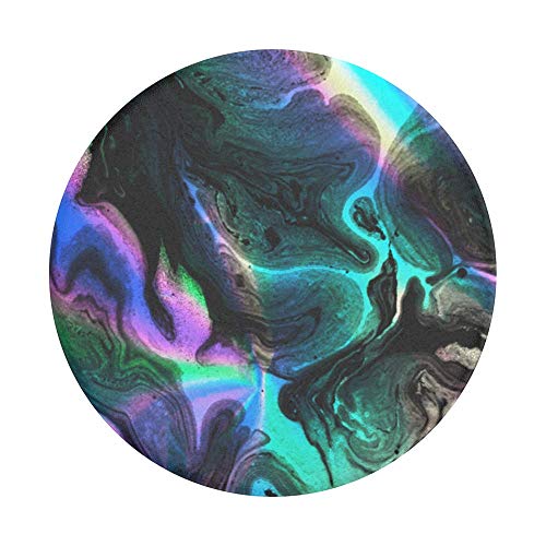 Image of PopSockets Adhesive Phone Grip, Holder, Phone Stand, Rainbow - Oil Agate