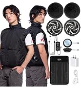 Amazon.co.jp: [Hon&Guan] ファン付きベスト 空調作業服 4ファン 最強