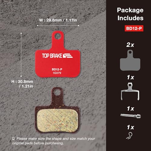 Image of TOP BRAKE Disc Bike Brake Pads Compatible with SRAM Level Ultimate /T /TL /TLM B1, Force eTap AXS, Red eTap AXS (Gen. 2) | MTB eMTB Gravel Cross-Country(XC) Racing Trail