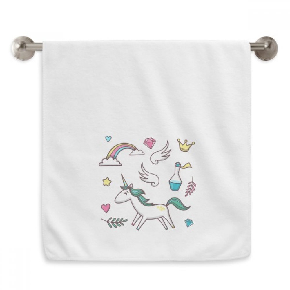 Serviette Licorne visage douce contre les irritations de la peau