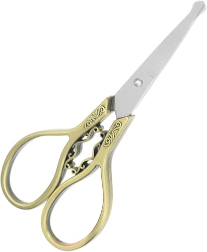 Miniatura 7 de Yutoner Tijeras bordadas tijeras de costura afiladas de acero inoxidable para manualidades trabajos de arte costura punto de cruz negro 37 pulgadas