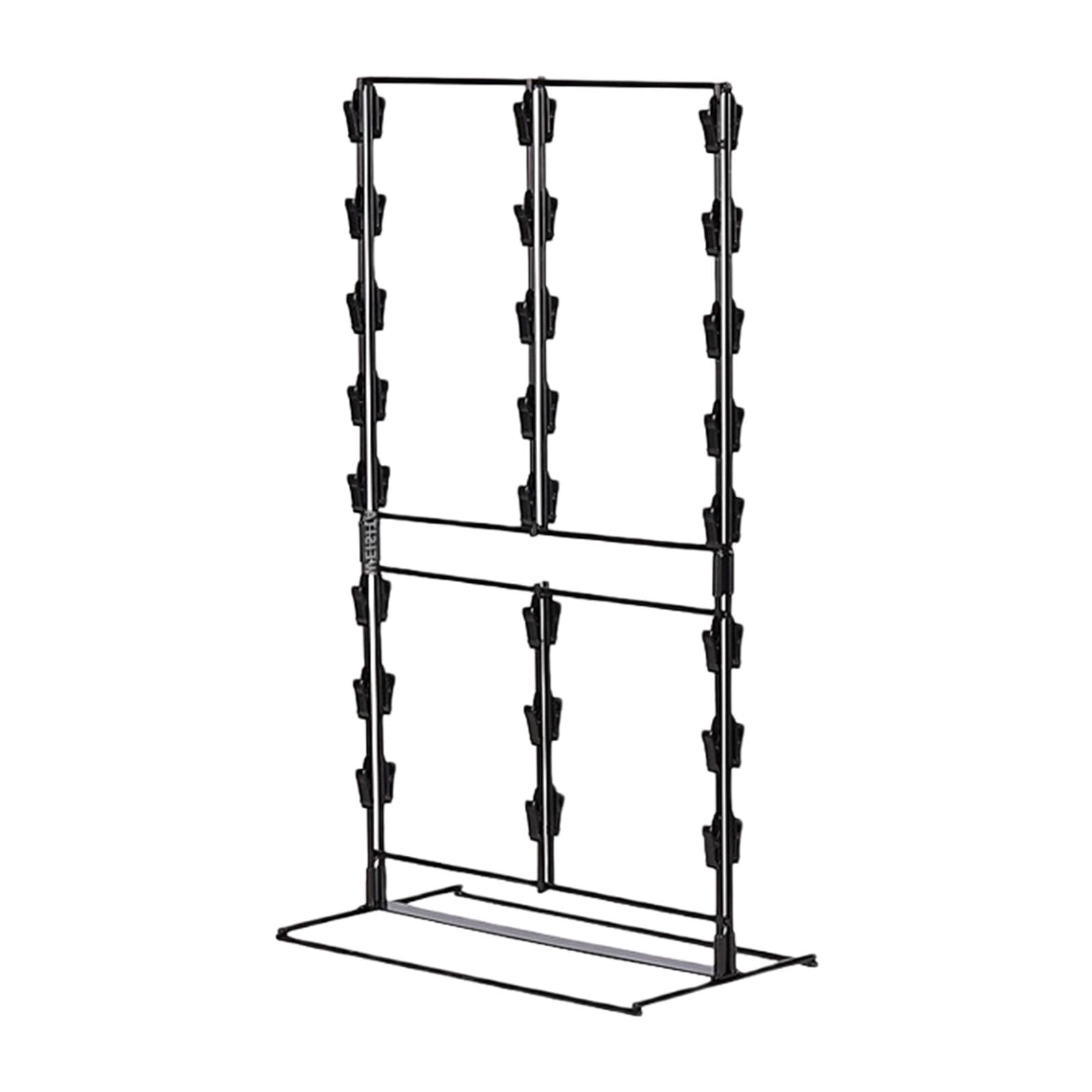 Nucelit Compact 48 Clip Rack Carbon Steel Construction Perfect for Retail Shop Event Setup Kitchen Storage Rack