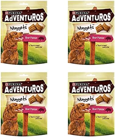 Adventuros Dog Treats Boar Flavour Nuggets 90g (PACK OF 4)