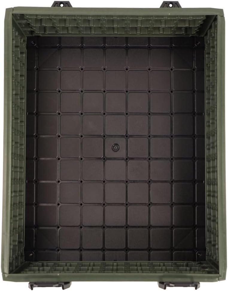 YakAttack ShortStak Upgrade Kit for BlackPak Pro - Ranger Green | 16" x 16" Kayak Crate System | Stackable Gear Storage Add-On with GridLoc Panels, Hinges, & Latches | Fishing Organization Accessory