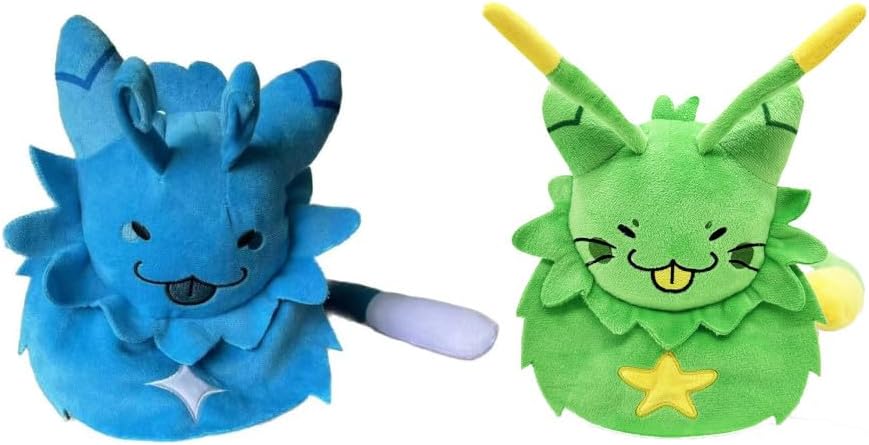 Plush Regretavator Plushie Furry Alien Cat Stuffed Plushies Doll Figure Game Cosplay Cute Fans Gift 9โ (Green&Blue)