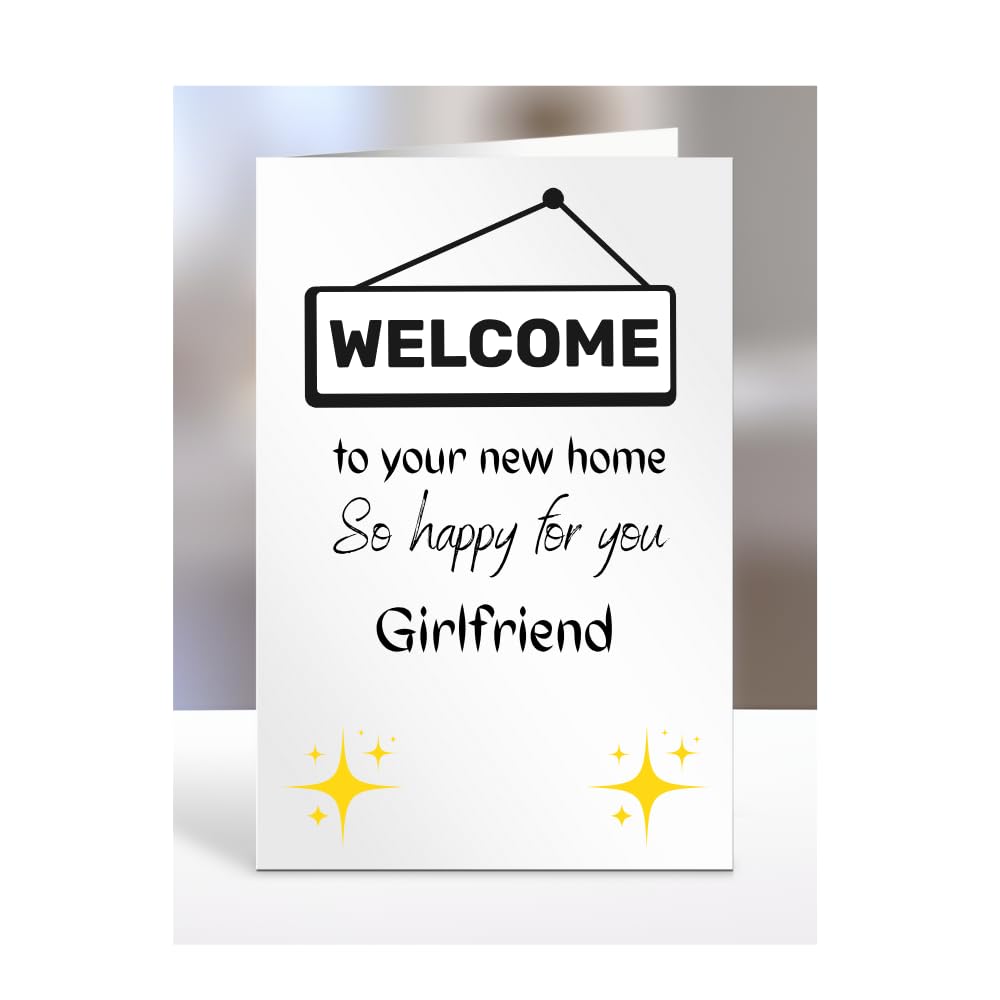 Welcome to your new home, card for Girlfriend, men women, him, her, female, male, presents for christmas, A5-196_97 โ image 1