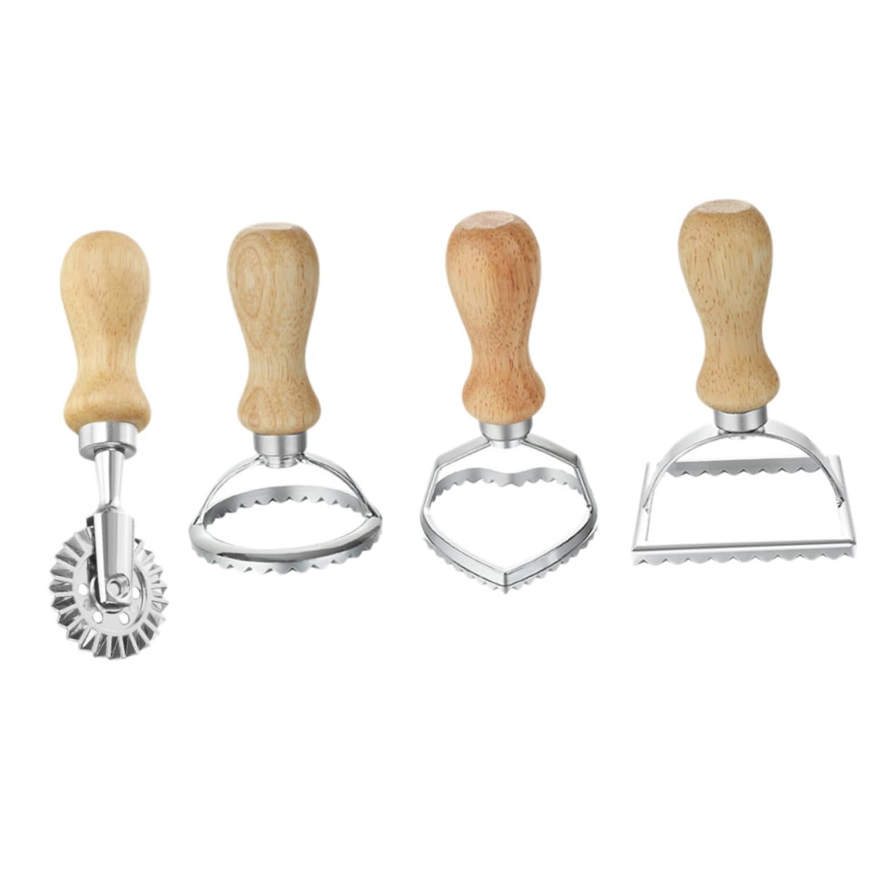 BESTYASH 4piezas Moldes De Aleación Para Galletas Cortadores De Galletas Para Hornear Molde Para Masa De Dumplings Utensilios Para Hornear Casa
