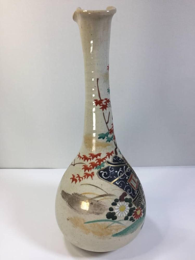 花器 花瓶 壺 一輪挿し 陶器 骨董品 Amazon.co.jp: 田寿官 花瓶 壷 陶器 一輪挿し 陶器 焼き物 牛車