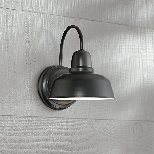 John Timberland Urban Barn Rustic Industrial Farmhouse Outdoor Wall Light Fixture Black Gooseneck Arm 11 1/4 John Timberland Urban Barn Rustic Industrial Farmhouse Outdoor Wall Light Fixture Black Gooseneck Arm 11 1/4