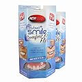 Instant Smile Flex 2pk - BRIGHT WHITE SHADE - One Size Fits Most. Fix Your Smile At Home In Minutes! Comfortable Upper Cosmetic Veneer For A Perfect Smile!