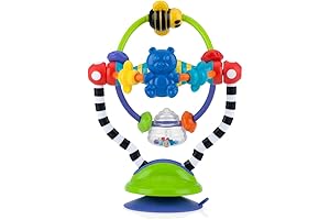 Nuby Silly Spinwheel Toy with Suction Base: Interactive High Chair Toy for Babies