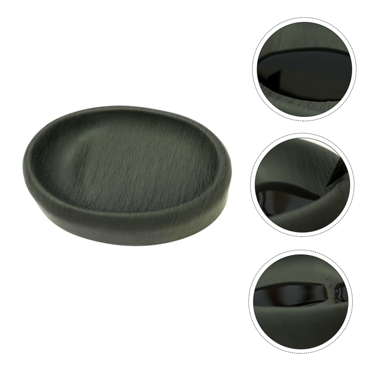 EXCEART Piedra De Tinta Tradicional Plato De Tinta De Caligrafía Japonesa Pintura De Tinta Japonesa Porcelana Japoneses Bandeja De Pintura Sumi Elipse Piedra Natural Japón Oval