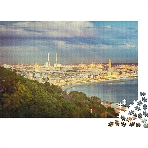 1000 Piezas De Rompecabezas- Le Havre -Juego De Rompecabezas para Adultos Y Niños,Puzzle Familia,El Regalo para Amantes Y Amigos。1000pcs (75x50cm)