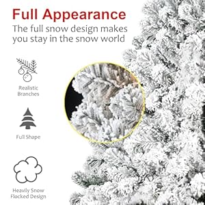 4ftsnowflockedchristmastreeartificialunlitchristmastreewith233branchtipslargehalloweenandxmastreeforholidaydecorationsmetalstand Urban Country Home Decor 4ft snow flocked christmas tree artificial unlit christmas tree with 233 branch tips large halloween and xmas tree for holiday decorations metal stand urban country home decor