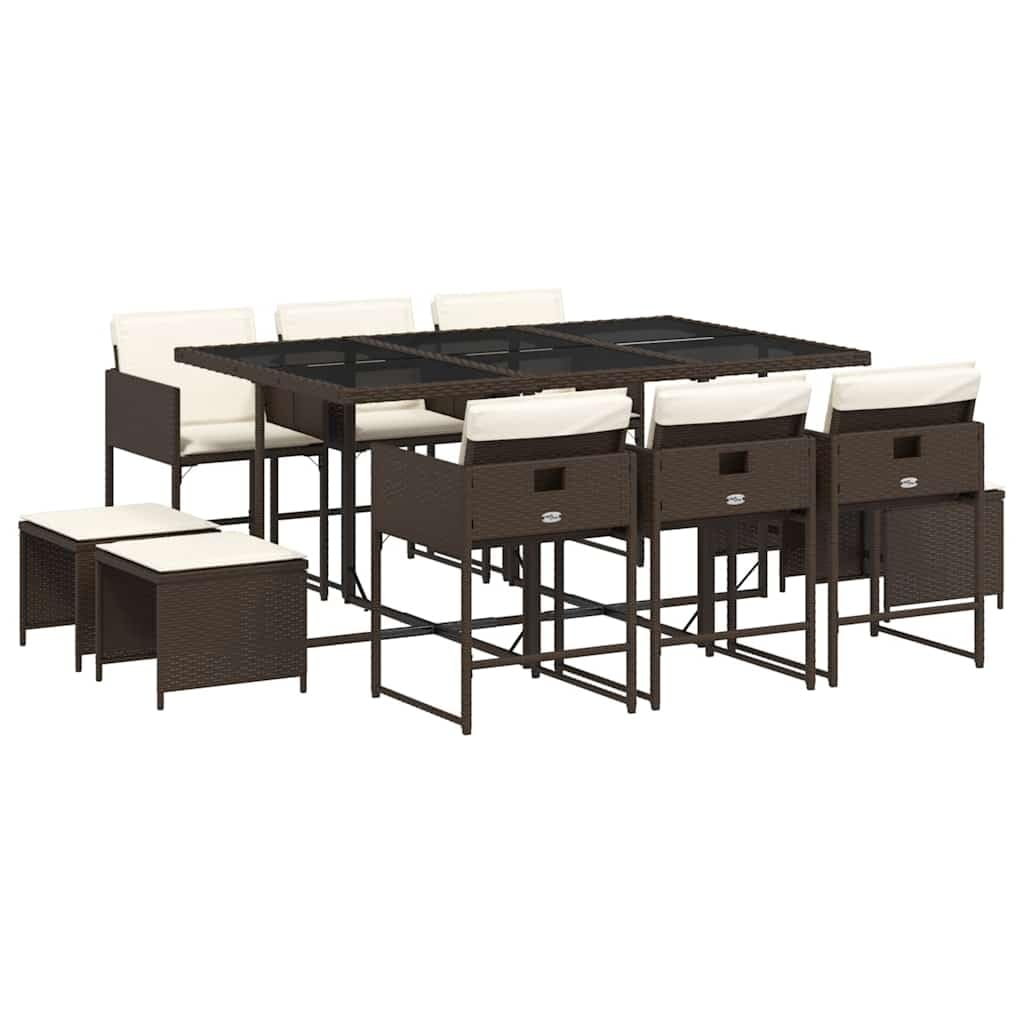 Conjunto de muebles para patio y terraza ideal para cenas familiares de ratán sintético