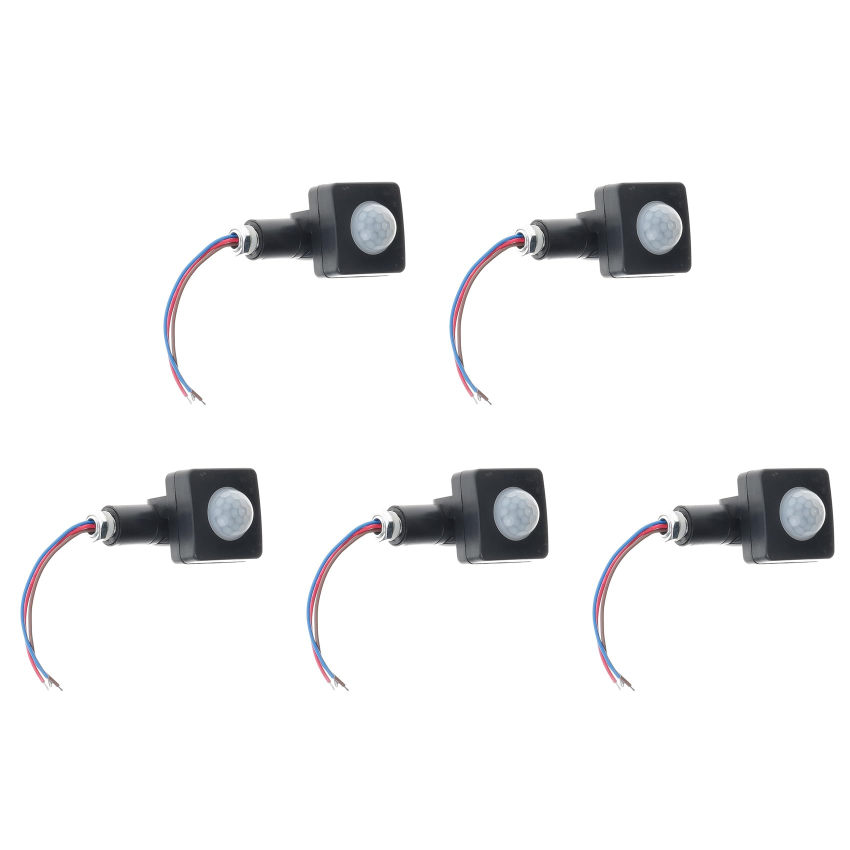 Hfgdnchva Light/Black 5X Ac85-265V Ip65 Motion Sensor Adjustable Pir Switch Ultrathin Led Pir Outdoor Motion Sensor Detector,10Mm