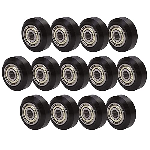 Lysee 3D Printer Parts & Accessories - 13Pcs POM Pulley, Idler Pulley with Bearing 5mm Bore, Suitable for CNC 3D Printer Accessories - (Color: Black)