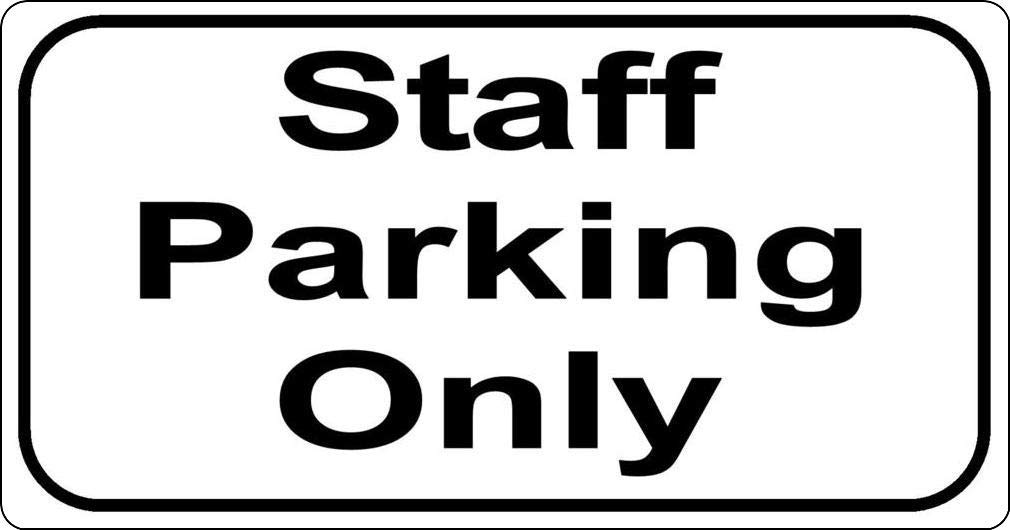 Inga Metal Sign Staff Parking Private Do Not Park Keep Clear Cars 440 Decoration Props Plaque 8X12 inch