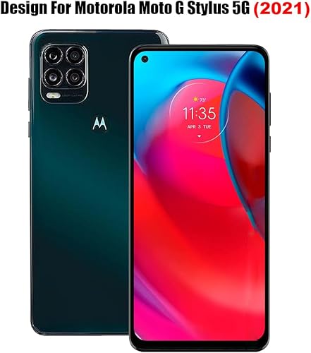 Miniatura 2 de (3+3 para Motorola Moto G Stylus 5G (no apto para 4G), paquete de 3 protectores de pantalla de vidrio templado con protector de lente de cámara,