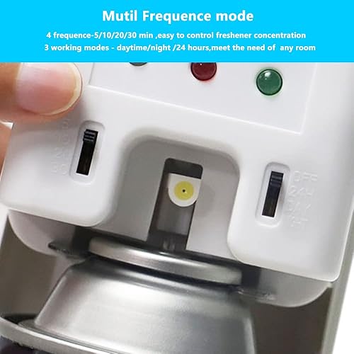 Miniatura 7 de Ambientador en aerosol, dispensador automático de fragancia compatible con lata de repuesto Glade y Airwick de 5.51 x 2.6 pulgadas, soporte para