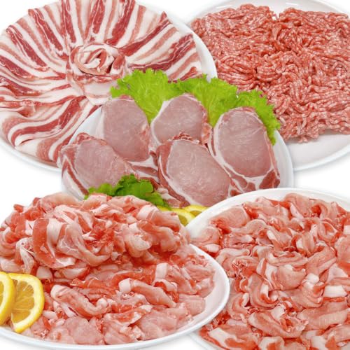 宮崎県産 豚肉 桜印ポーク5種セット(ローススライス/バラスライス/ロースカツ/切り落とし/ミンチ) 合計5kg 小分け 冷凍 国産 九州産 肉 お肉 豚 詰め合わせ