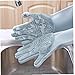 TOSSPER 1 Par Plato Lavado Guantes Platos De Silicona Guantes De Limpieza con Pincel De Limpieza Lavado De Cocina Lavado De Limpieza Guantes De Fregado Color Aleatorio