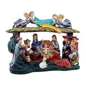 Christmas Nativity Set Lighted Christmas Village Nativity Scene is a Great Perfect Addition to Your Christmas Indoor…