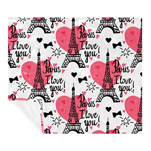Couverture douce Tour Eiffel 150x200 l'idée cadeau idéale