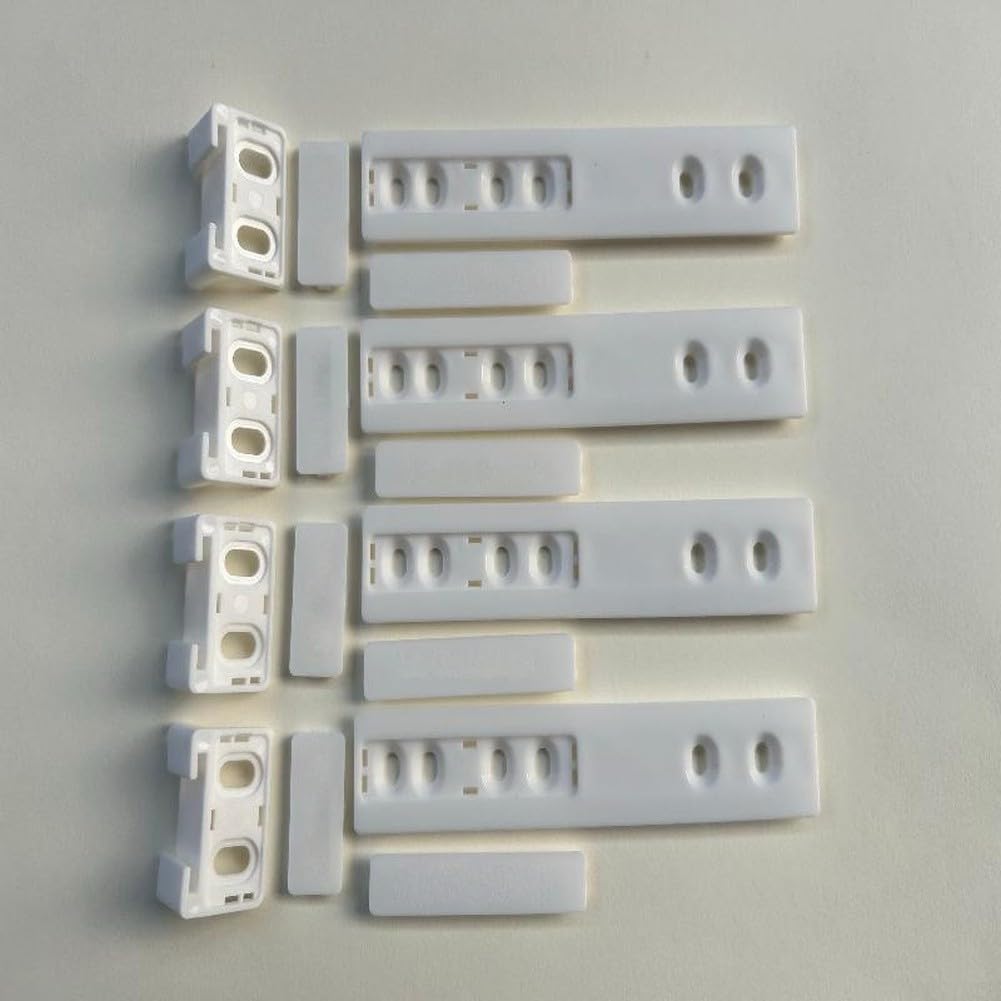 Repuesto Riel Puerta Frigorífico Instalación para fácil Sin Herramientas(White)
