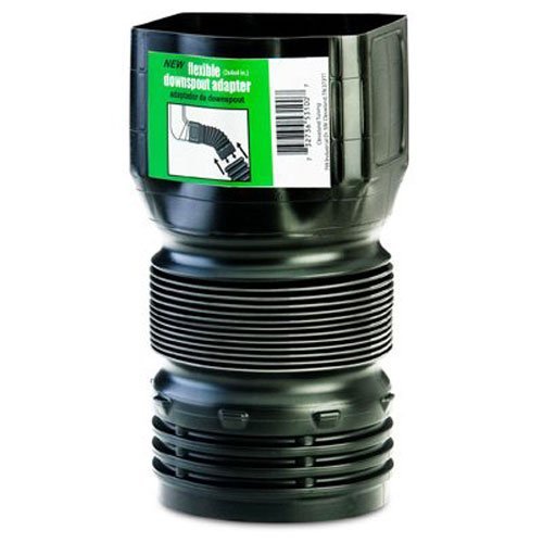 Flex-Drain ADP53102 Downspout Adaptor, Landscaping Drain Pipe Adapter 3 by 4 by 4-Inch 2 Pack Flex-Drain ADP53102 Downspout Adaptor, Landscaping Drain Pipe Adapter 3 by 4 by 4-Inch 2 Pack