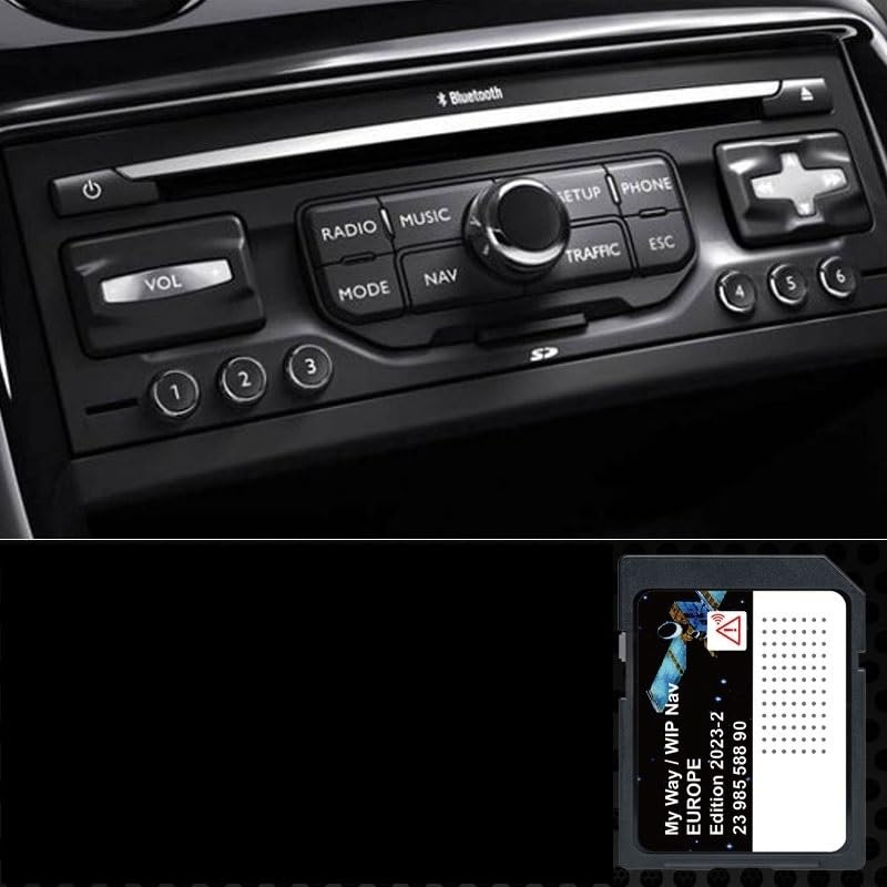 Générique Scheda SD Navigazione GPS Europa 2023 Compatibile con WIP Nav o MyWay, Auto, Touch Screen, GPS