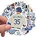Basketball Shoe Stickers 50 PCS Cool Basketball Shoe Stickers Stylish Vinyl Stickers for Luggage Car Laptop Skateboard Keyboard Personalize Decal Stickers (Dodger-LA-50PCS)