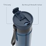 Contigo DualSip 28 oz Plastic Water Bottle w/Carry Strap & 2-Way Lid (Drink From Straw or Spout) | 100% Leakproof, Durable & Lightweight Tritan Bottle | BPA-Free & Dishwasher Safe
