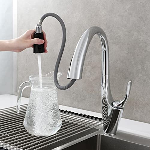 Robinet de cuisine avec douchette extractible pour stopper les éclaboussures d'eau - 3