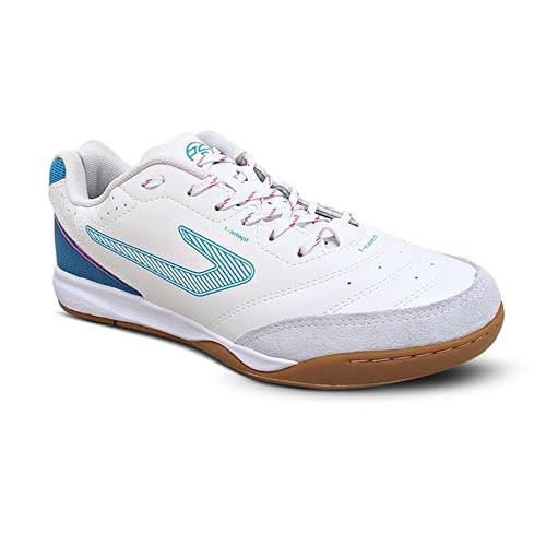 Chuteira Topper Dominator Td Iv - Futsal - Branco/azul - 39