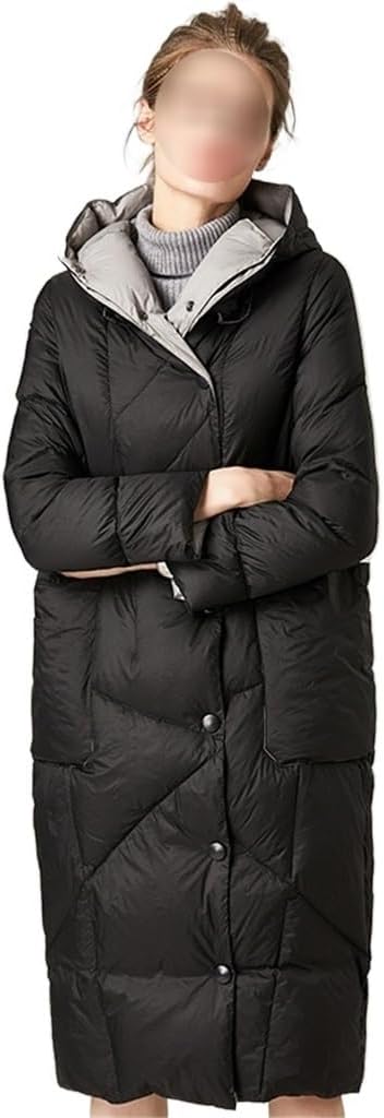 フード付きブラックジャンパー サイズM WOLEN] GDDZA 女性のカジュアルダウンジャケット長袖冬のダウン